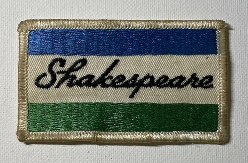 Vintage Shakespeare Fishing Embroidered Rectangular Patch Badge