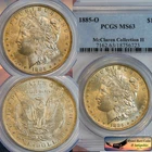 1885 O Morgan Silver Dollar PCGS MS63, BU, McClaren Collection II, Pretty, C8545