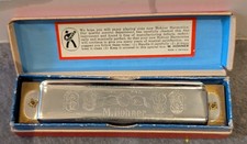 Vintage M. Hohner Marine Band Harmonica In Original Box Made In Germany