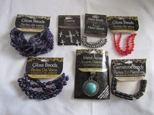 Assorted Jewelry Making Glass Beads  Charms  New
