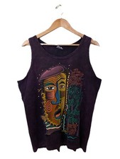 VTG New Orleans 1994 25th Jazz And Heritage Festival Tank Top Purple L USA RARE