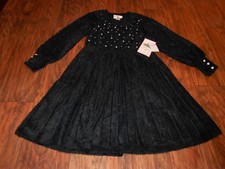 NEW with tags 74 Rare Editions girls dress size 10 sweater dress pearls