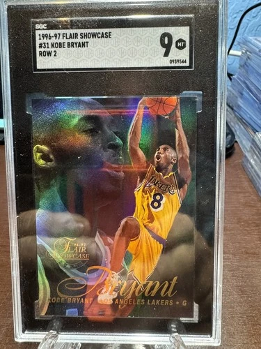 1996-97 Flair Showcase - Kobe Bryant #31 Row 2 (RC) sgc 9