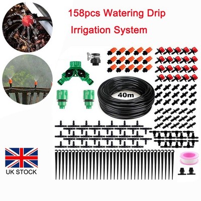 50M Drip Irrigation Automatic Watering Timer Plant Lawn Garden Hose ...