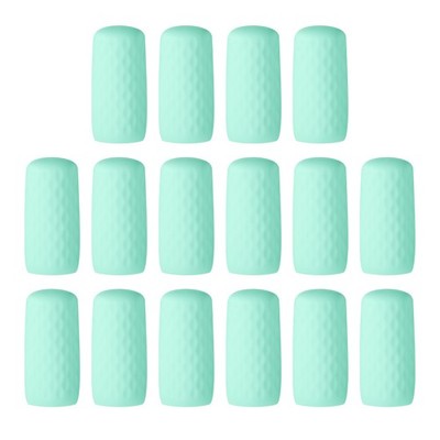 16 Pack Silicone Bottle Covers for Travel, Stretching Elastic Sleeves, Green