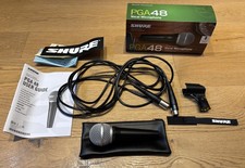 Shure PGA48-XLR Handheld Dynamic Microphone with XLR + XLR & USB Cable [Boxed]