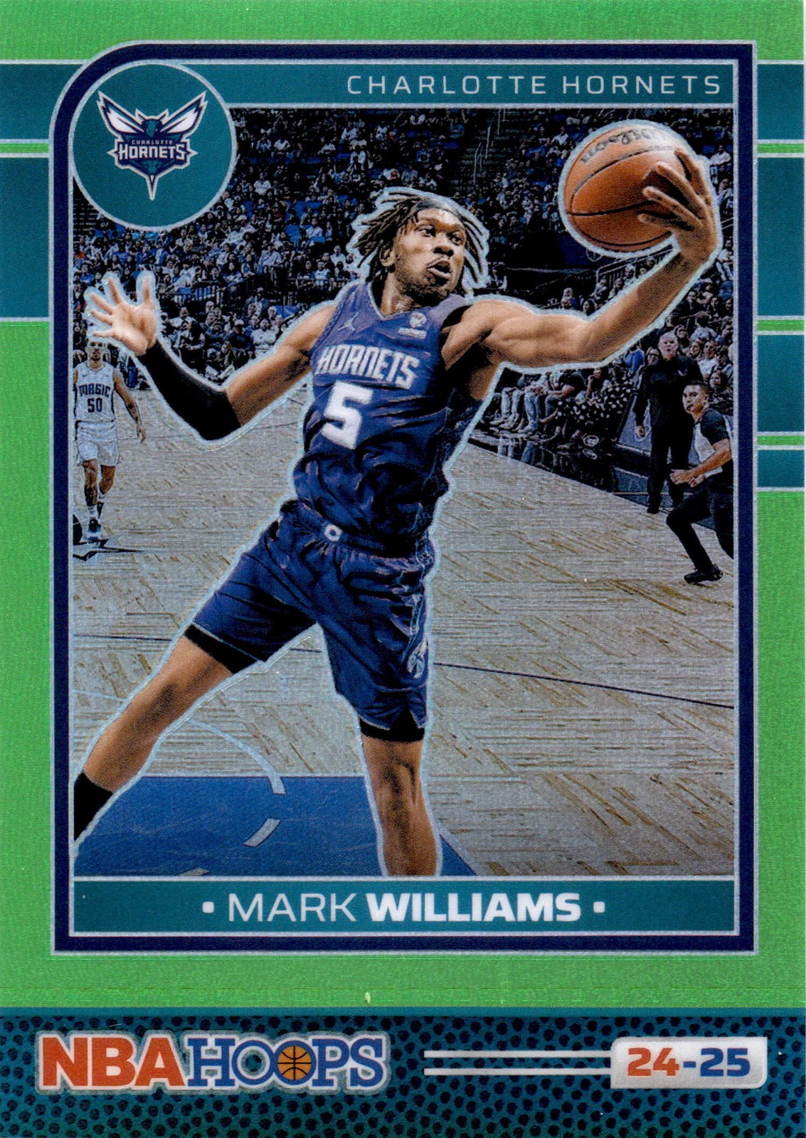 2024 Hoops Mark Williams #110 Premium Prizms Lime Green /149 Hornets