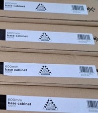 Homebase White Flat Pack Premium Kitchen Base Unit Cabinet Carcas 600mm