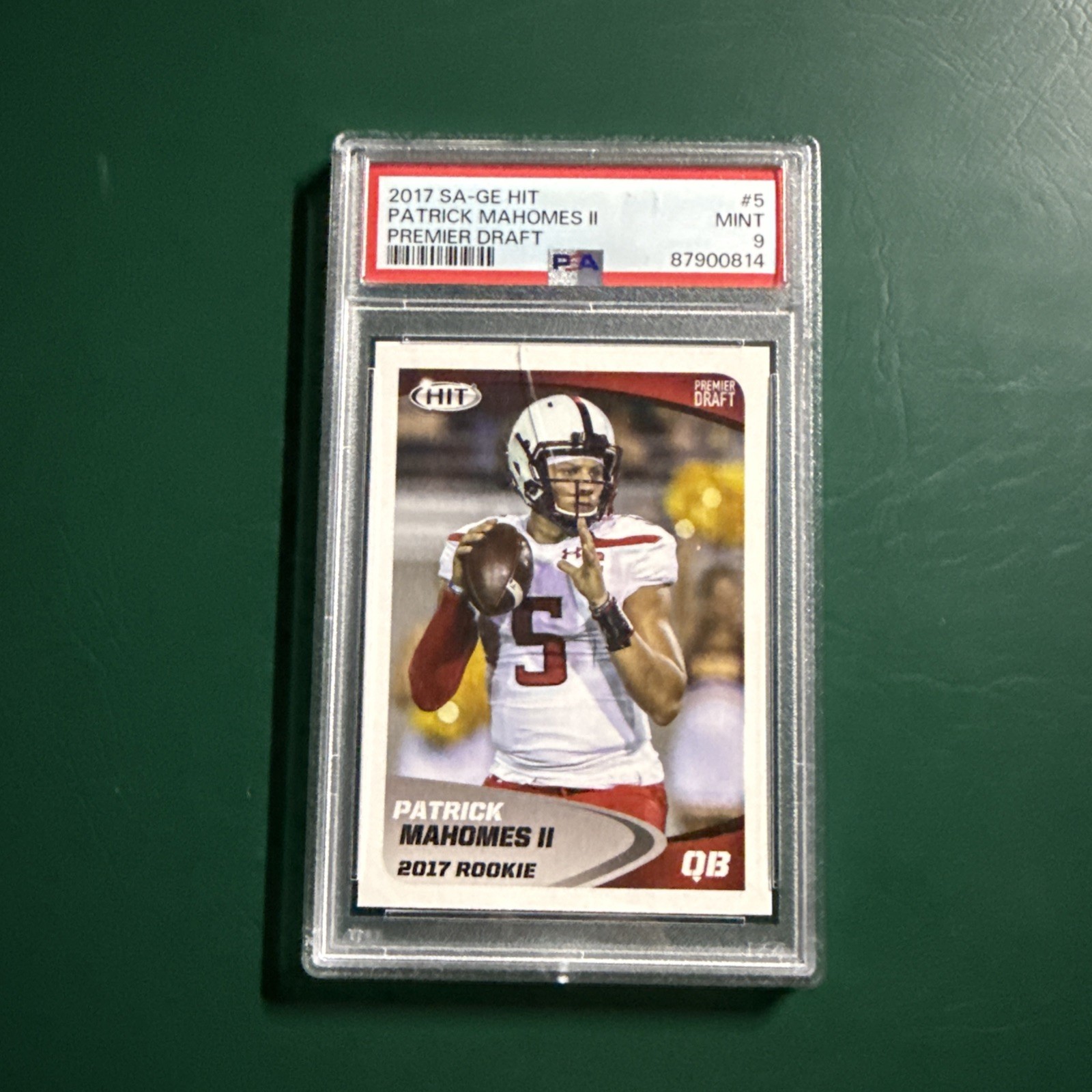 Lot Of (4) 2017 Patrick Mahomes Rookie Cards ALL PSA 9 Panini, Score, Sage view 6