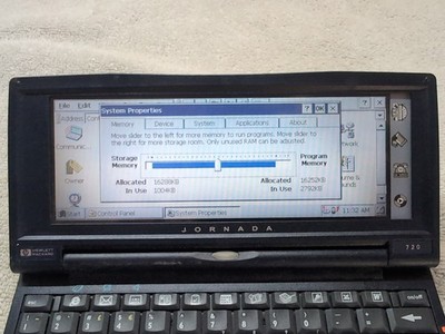 TESTED HP Jornada 720 Handheld PDA PC Windows CE 32MB RAM Micro