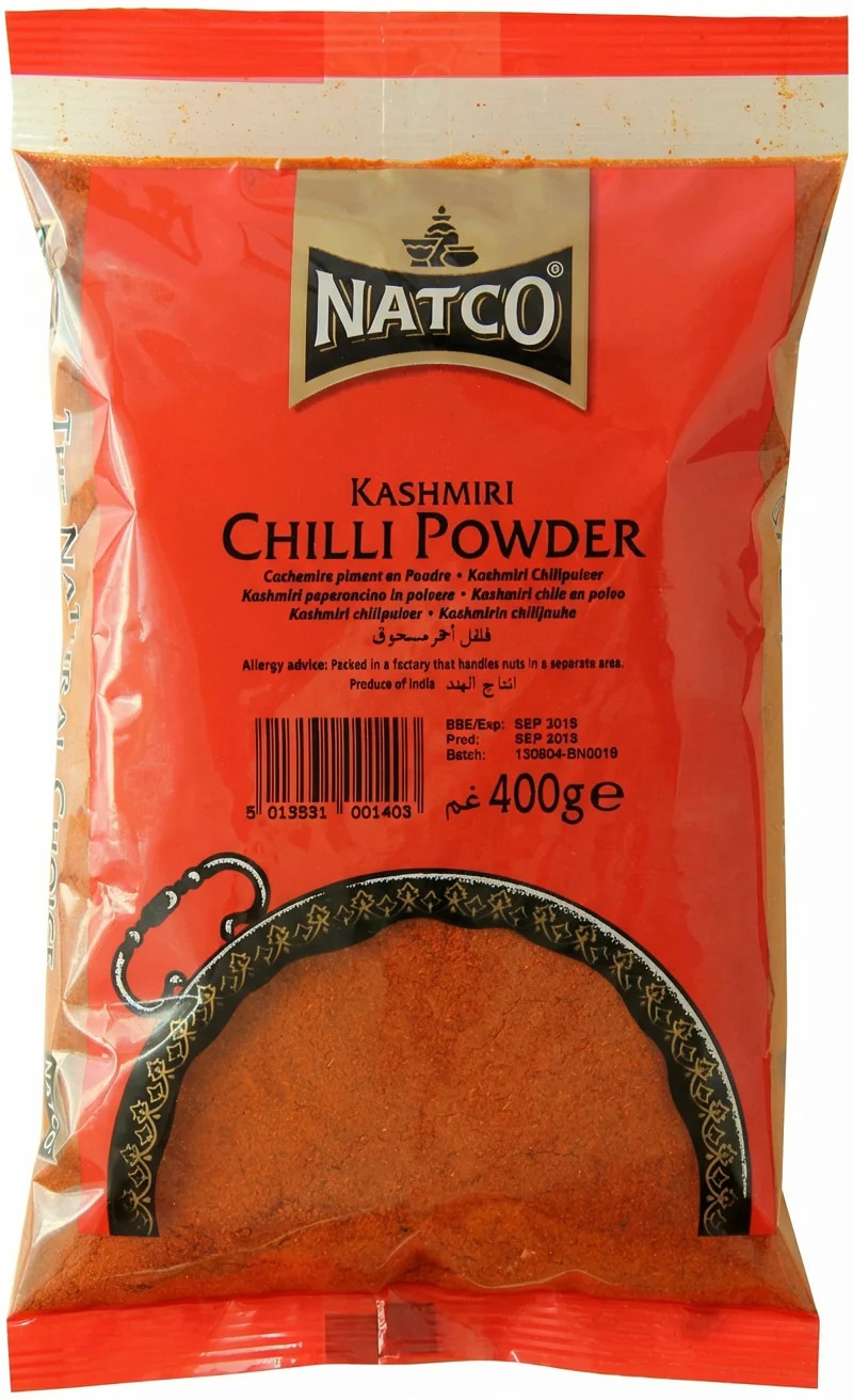 Natco Chilli Powder Kashmiri 400G Premium Indian Spice Seasoning