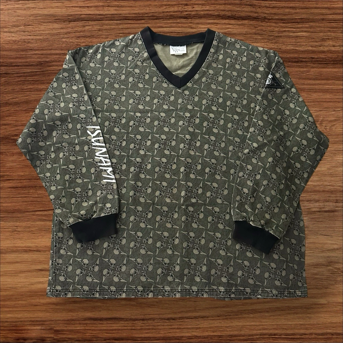 Maillot De Paintball Vintage Diablo Wear 'Face' – Homme XXL, Marron, Fabriqué Au Canada