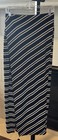 WHBM White House Black Market Maxi Skirt XS Black/White Faux Wrap Style EUC!! — photo 1