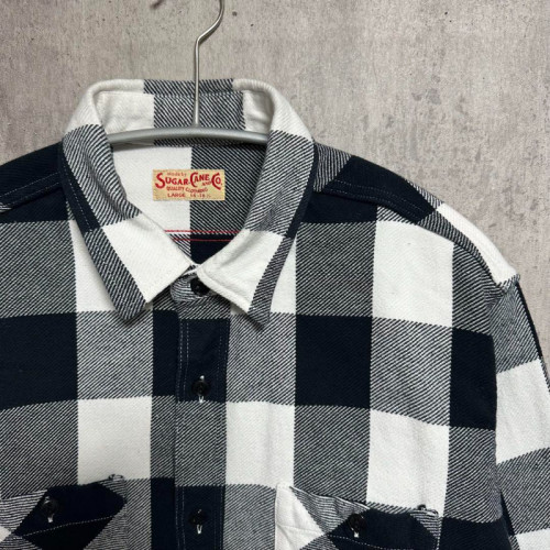 トップス SUGAR CANE SC28952 TWILL CHECK WORK SHIR Sugar Cane Twill Check Work Shirt - Blue – SON OF A STAG