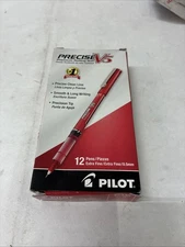 Pilot Precise V5 Liquid Ink Rollerball Pens, Extra Fine Point, 0.5 mm, Qty 12