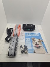 WIEZ GPS Wireless Dog Fence, Range 65-3281 ft, Rechargeable with 2 Straps NIB