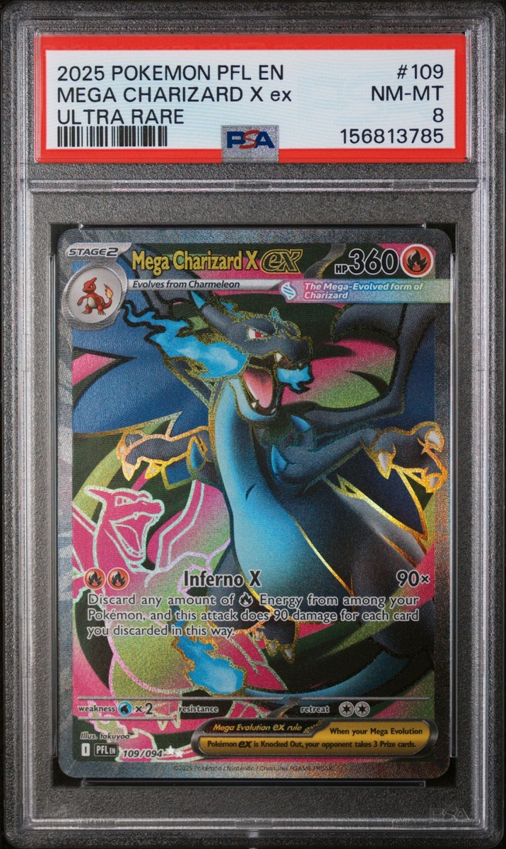 Mega Charizard X ex 109/094 Me02: Phantasmal Flames Holo for sale