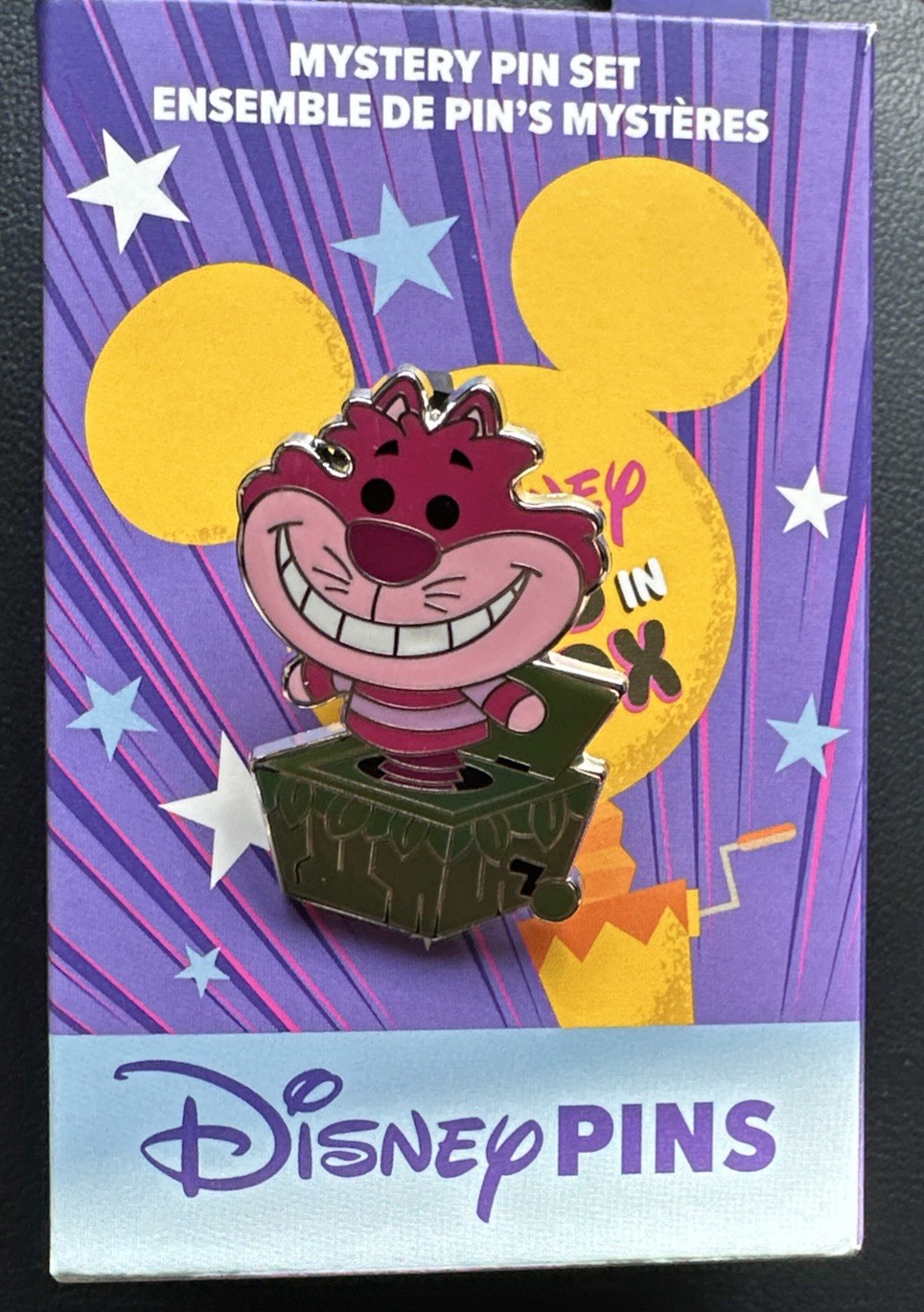 Disney Toys In a Box Mystery Pin Cheshire Cat New From Box Cat 2025 Pin