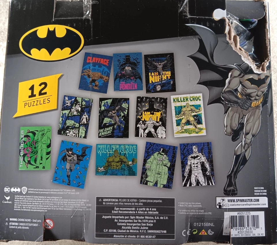 DC 12 Batman Jigsaw Puzzles 24 48 & 100 Piece Puzzles by Cardinal - Image 3 of 3