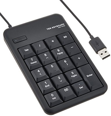 ELECOM Ziffernblock Tragbare USB Tastatur TK-TCM011BK SchwarzNEU