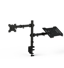Monitor Mount and Laptop Stand Adjustable Arms 13-27" Screens