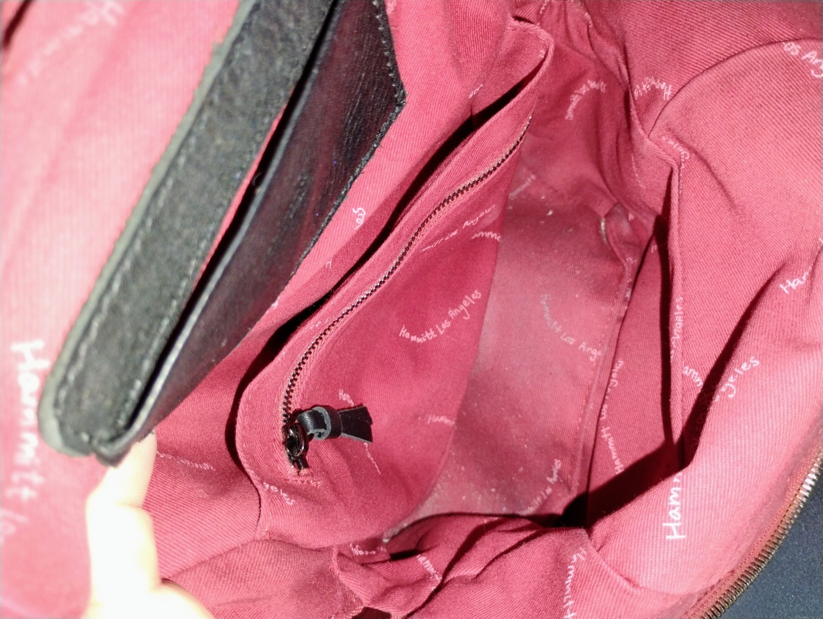 Hammitt Medium Hunter Backpack Black Leather W Re… - image 6