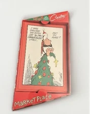 Carlton Cards Opus N’ Bill  Unused Box Of 20 Christmas Cards 1993 Marketplace