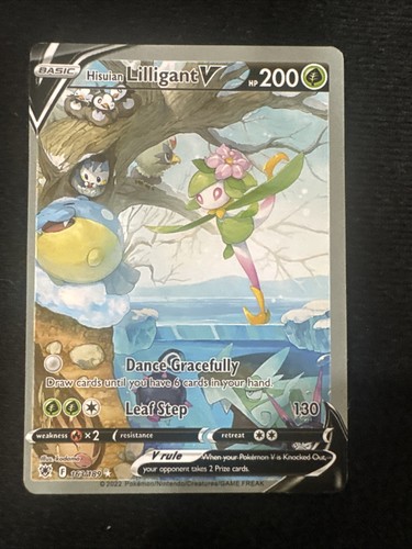 Pokémon Hisuian Lilligant V Full Art Ultra Rare Holo 163/189 Astral Radiance