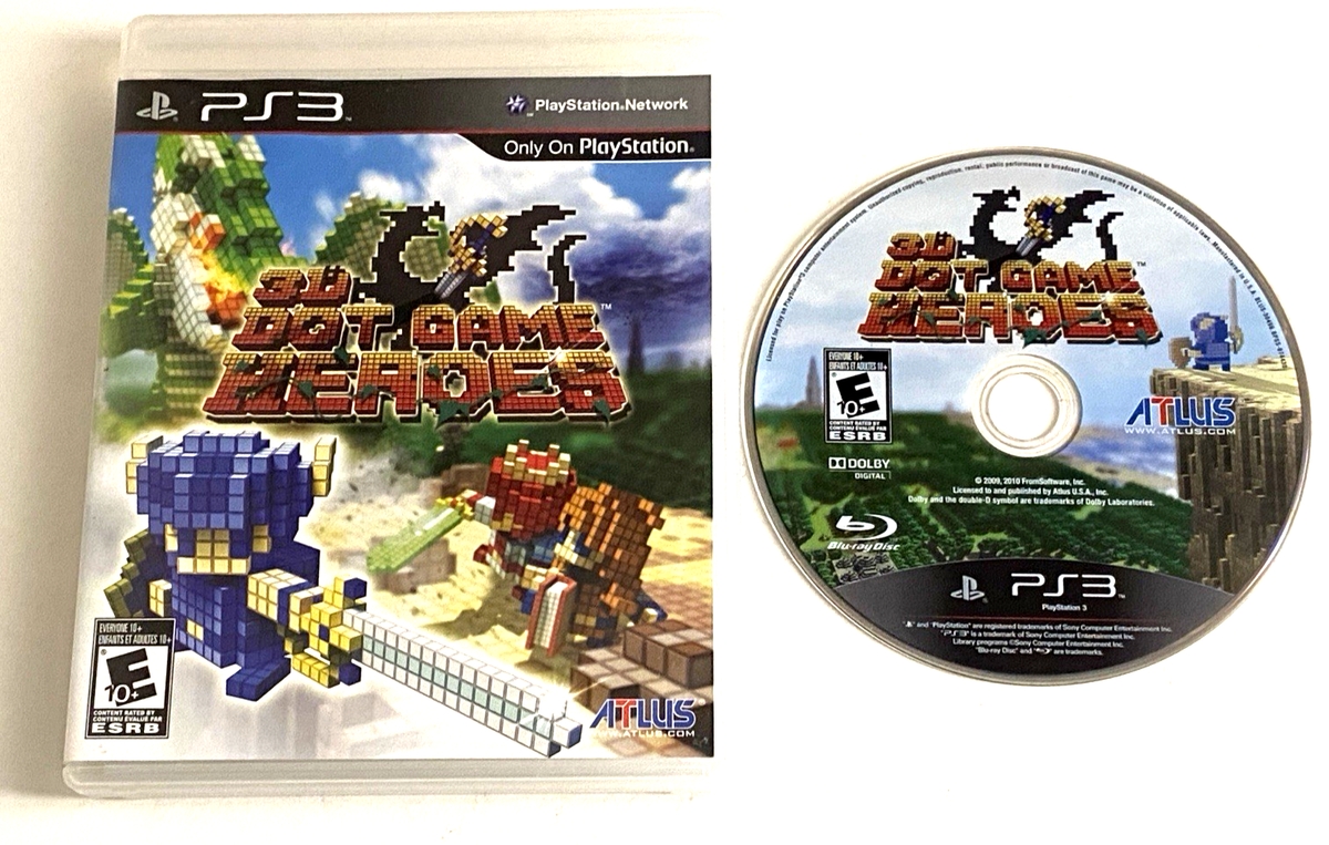 3D Dot Game Heroes PlayStation 3 PS3 Game Case Disc Zelda-Like 3D Dot Game Heroes PlayStation 3 PS3 Game Case Disc Zelda-Like
