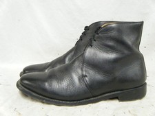 British Army Military Officers Black Leather George Parade Boots Size 9 M 43 SN