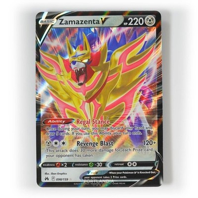 Pokemon - Zamazenta V - 098/159 - SWSH Crown Zenith - Half Art Karte