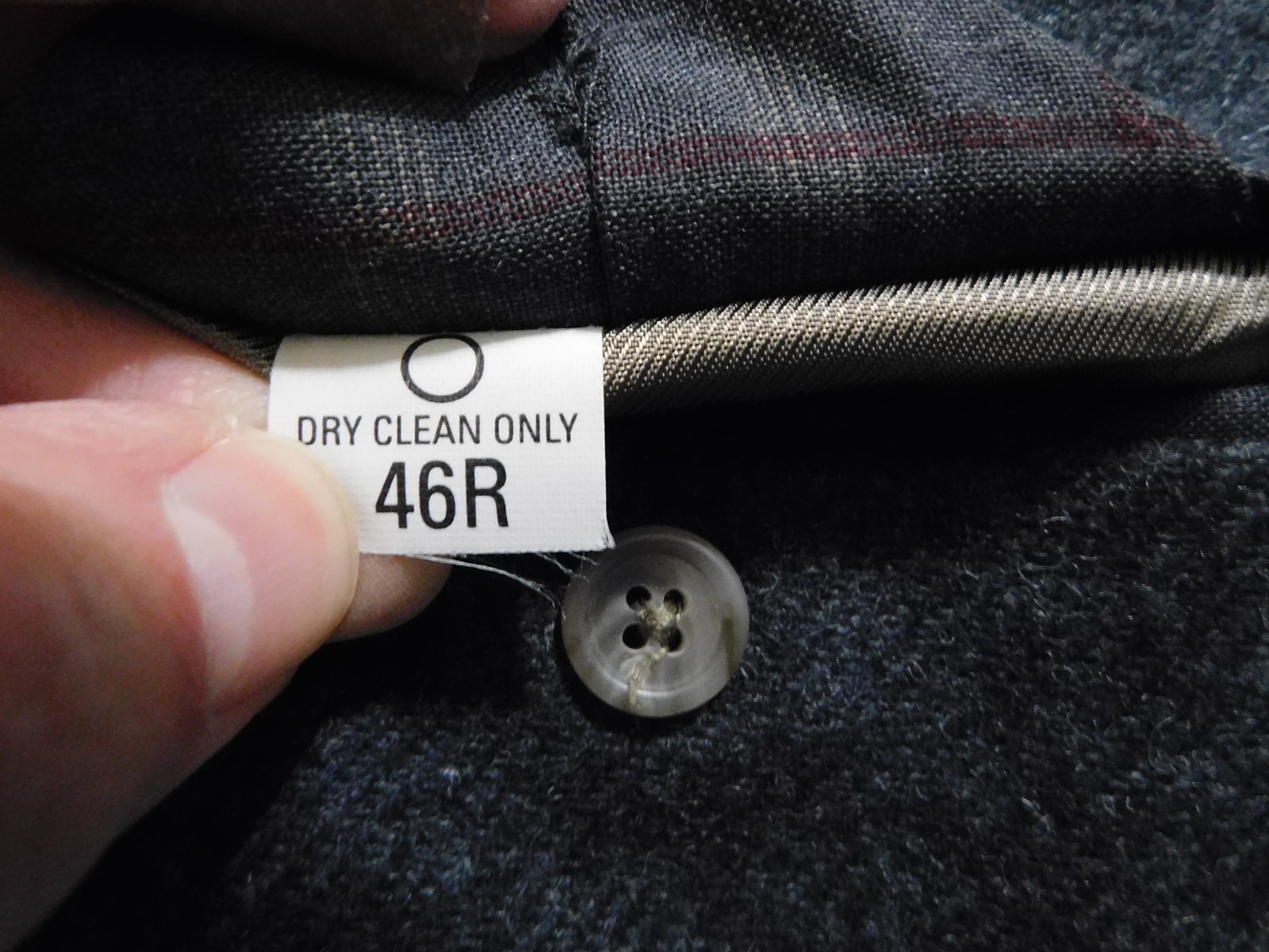 PENDLETON SIZE 46R GRAY 2 BUTTON WOOL SPORTCOAT - image 4