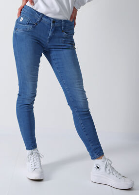Miracle of Denim Jeans Hose Damen Skinny Fit Suzy in Raise Blue Stretch Blau
