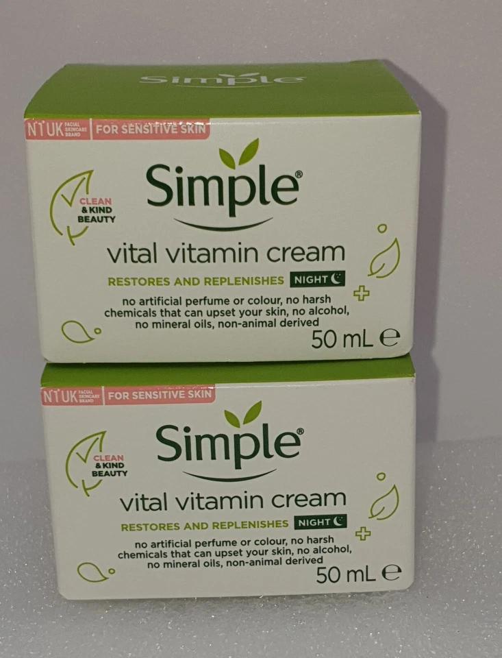Simple Vital Vitamin Cream, 50ml (Pack of 2) B49/E.IH/F.DJ/4 - Image 3 of 4