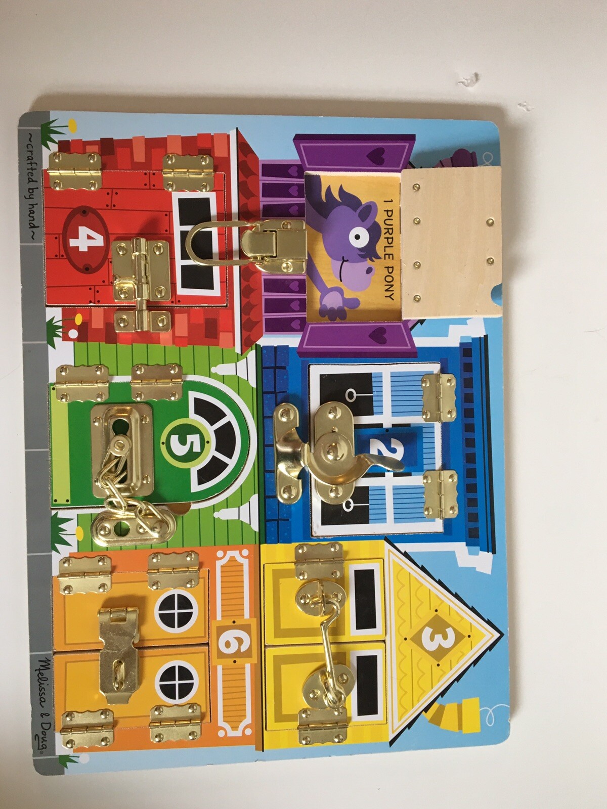 melissa and doug latches board ebay