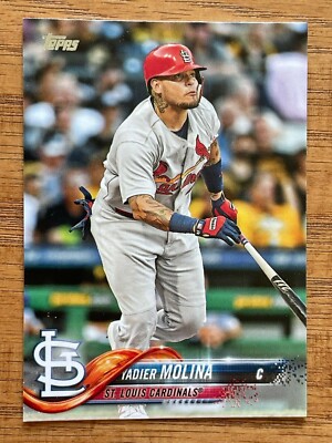 2018 TOPPS BASEBALL YADIER MOLINA CARD No.544 St. Louis Cardinals