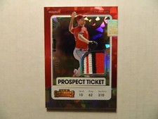2021 Panini Contenders Cracked Ice Prospect Jersey Card of Reid Detmers - Angels