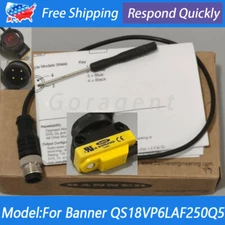 All Purpose Photoelectric Sensor For Banner Engineering QS18VP6LAF250Q5 10-30VDC