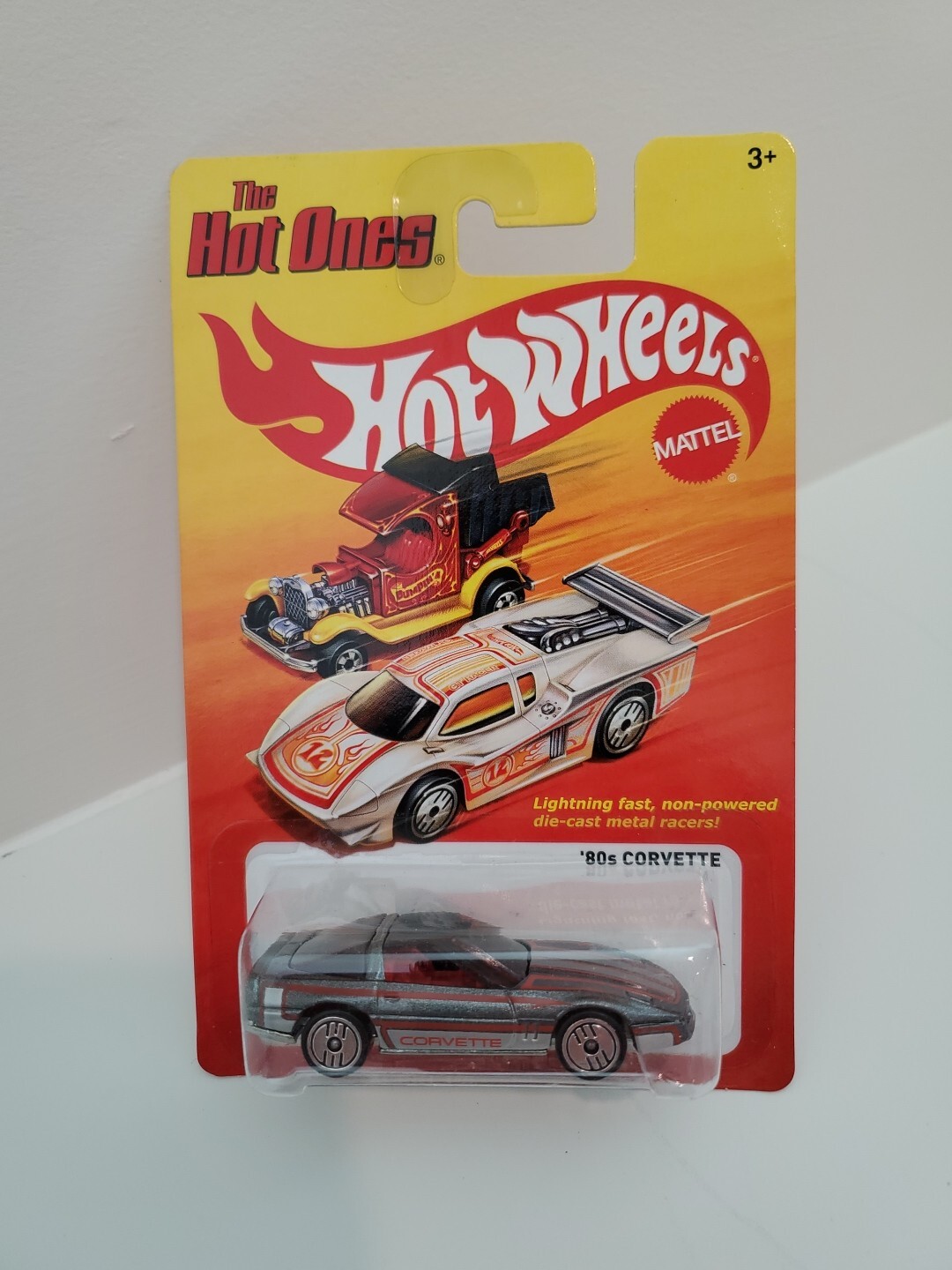 Hot Wheels 2012 Hot Ones '80s Corvette in Metalflake Gray - Ultra Hot Wheels - B