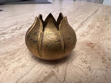 fronton coupelle fût  bronze pièces de lustre ancien  décoration pétale fleur