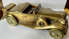 RARE Vintage Banthrico Antique Auto Coin Bank 1930 Cadillac Roadster Mint 