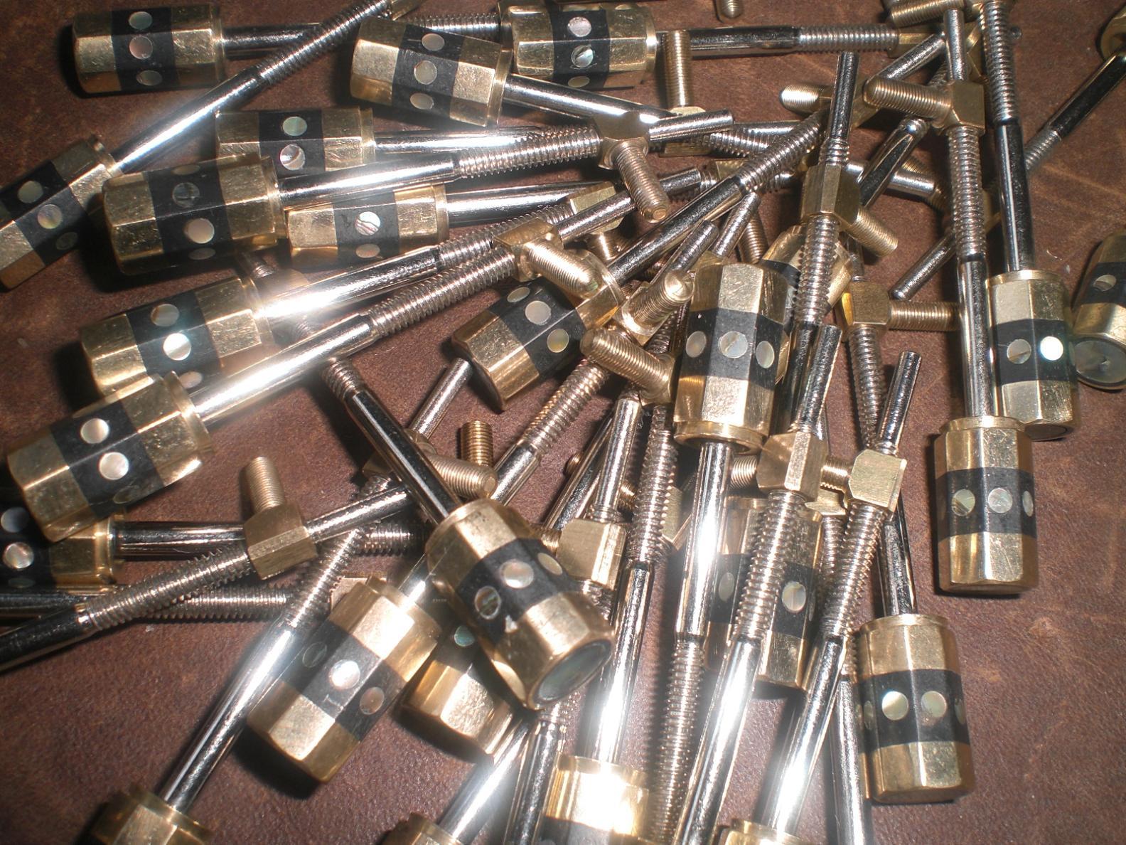 10 PCs 3/44/4 Violin Bow Screw With Pearl inlay 002 Violin Bow Parts eBay