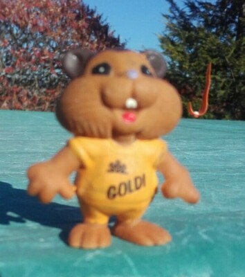 COMMERZBANK GOLDIE GOLDHAMSTER HAMSTER WERBEFIGUR GEMARKT BANK SCHLUMPF VINTAGE