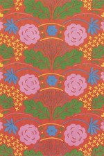 Postcard Fujiwo Ishimoto Marimekko Design: Onni, 1975 Red Background Unused MINT