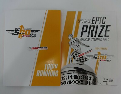 100th Running 2016 Indianapolis 500 Program w / Insert Starting
