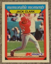 1988 Kmart - ST. LOUIS CARDINALS JACK CLARK - NR-MINT - FREE SHIPPING