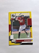 2022 Ketel Marte Panini Donruss SP Yellow Parallel #133