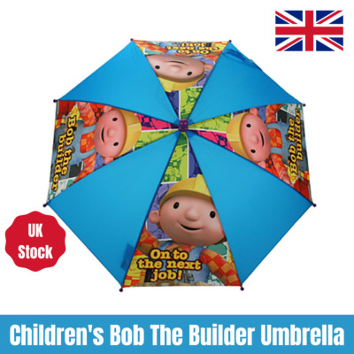 BOB THE BUILDER Kinder Regenschirm wasserdicht Regenschirm für Jungen Schule Reise