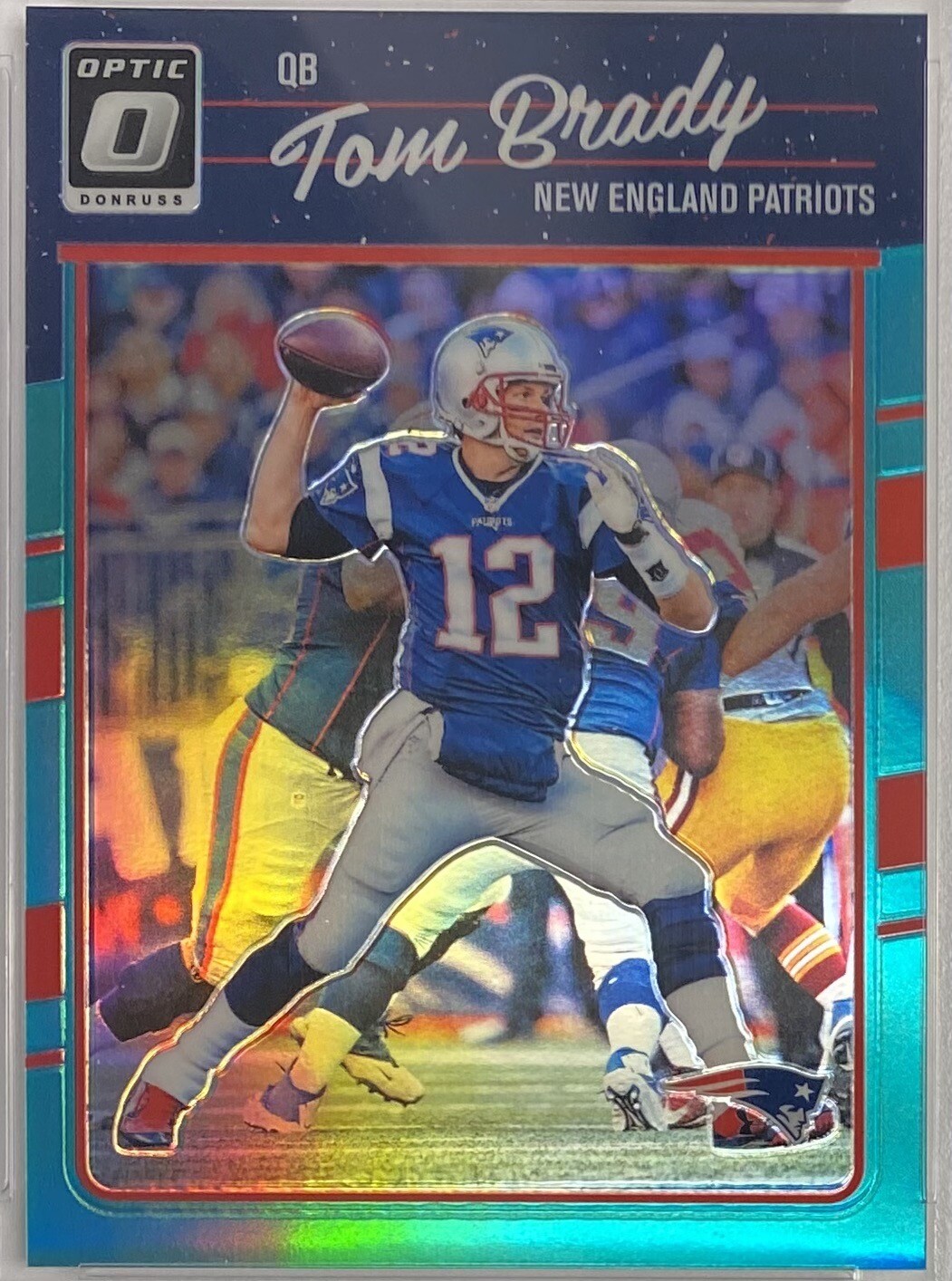 2016 Panini Donruss Tom Optic Brady Aqua Serial #'d/299 First Year Patriots Rare