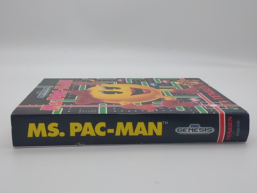 Sega Genesis Ms. Pac-Man CIB Cardboard Box Complete Manual Cart - Picture 8 of 19